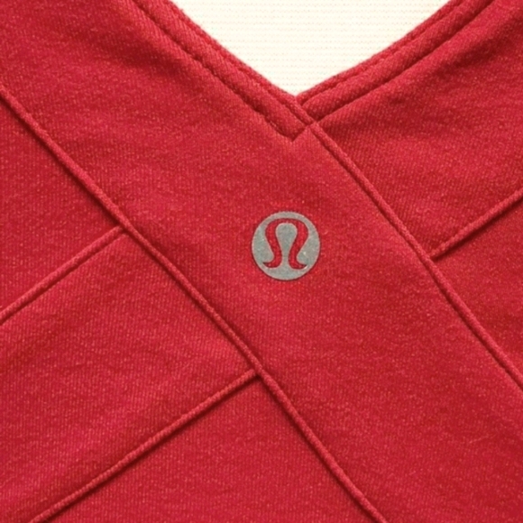 Lululemon Women's Currant Red Wrap Tank Top - Picture 9 of 10